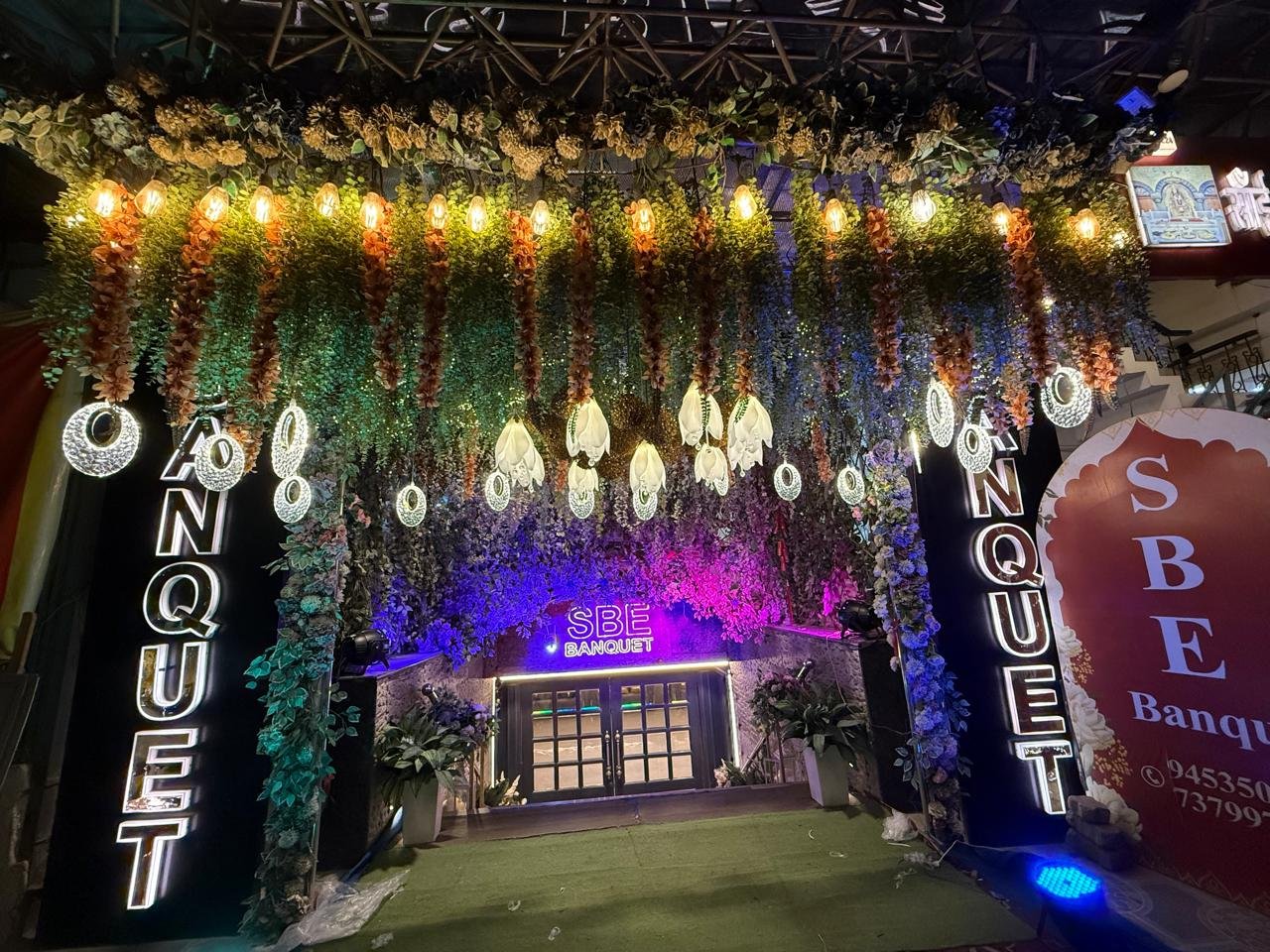 Wedding and Tilak Stage Setup SBE Banquet Hall
